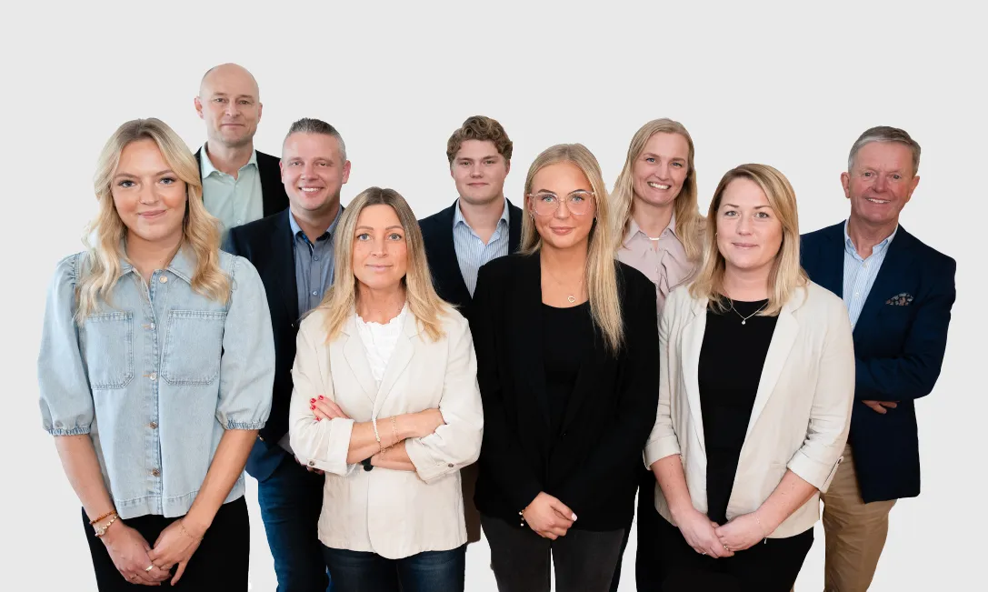 Gruppfoto av anställda på KP revision.